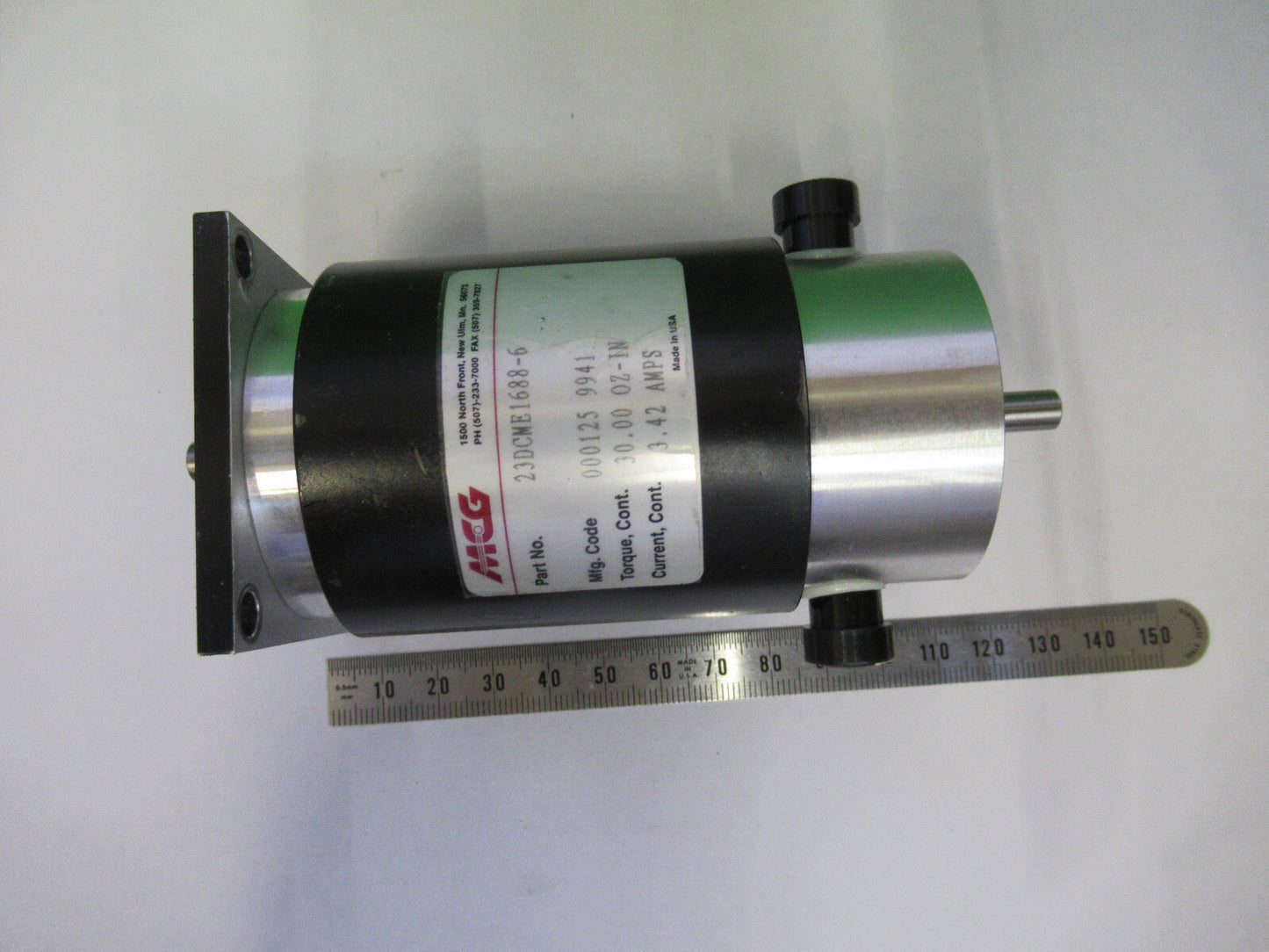 MCG DC MOTOR 23DCMG16688-6 STEP TORQUE MECHATRONICS AS PICTURED H2-A-57
