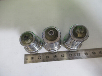 Lot 3 Ea 10X 43X 97X Bausch & Lomb Objective Microscope Part