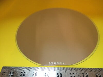 Sapphire Wafer 100mm Coated with Platinum Metal Very Nice
