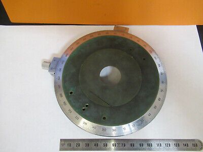 ANTIQUE LEITZ WETZLAR ROTABLE POLARIZATION MICROSCOPE STAGE AS PICTURED #P4-B-14