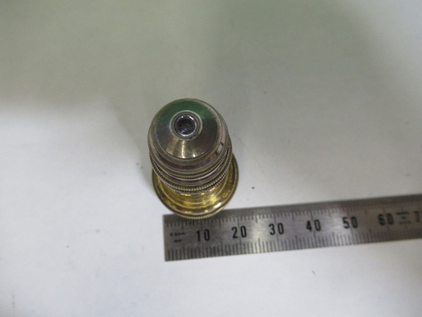 ANTIQUE BRASS REICHERT AUSTRIA OBJECTIVE MICROSCOPE PART AS PICTURED T6-A-38