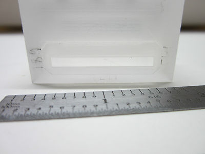 OPTICAL LASER BLOCK MIL SPEC TWO POLISHED WINDOWS THROUGH