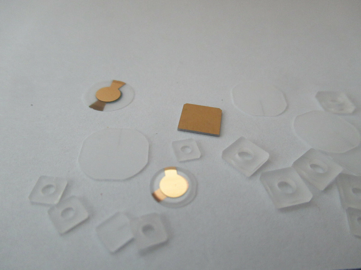 LOT BLANK PIEZOELECTRIC QUARTZ CRYSTAL X- Y- YX-CUT PIEZO SENSOR AS PIC #F5-A-62