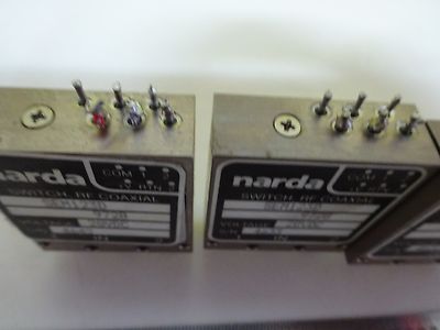 LOT NARDA COAXIAL SWITCH MODULES FREQUENCY RF MICROWAVE AS IS BIN#W5-A-20