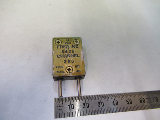 WWII FT-243 QUARTZ CRYSTAL LABS 6425 kHz FREQUENCY CONTROL AS PICTURED S1-B-37