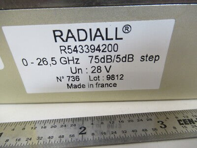 RADIALL FRANCE 26.5 GHz STEP ATTENUATOR R543394200 EMI TEST AS PICTURED &B9-A-02