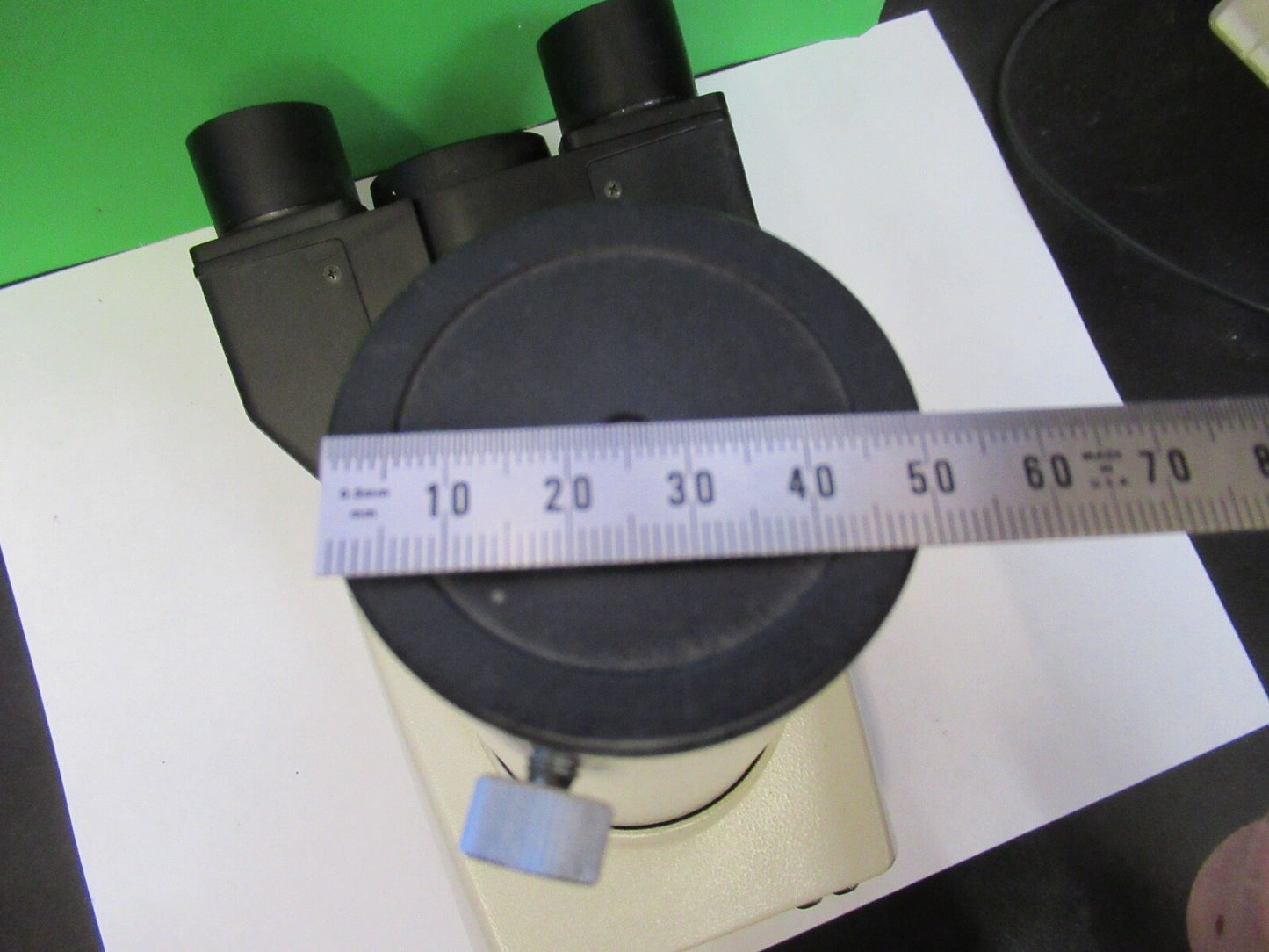 NIKON JAPAN TRINOCULAR HEAD OPTICS MICROSCOPE PART AS PICTURED 8X-A-16