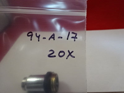 WILD HEERBRUGG SWISS 20X PH DARK PHASE OBJECTIVE MICROSCOPE PART OPTICS &94-A-17