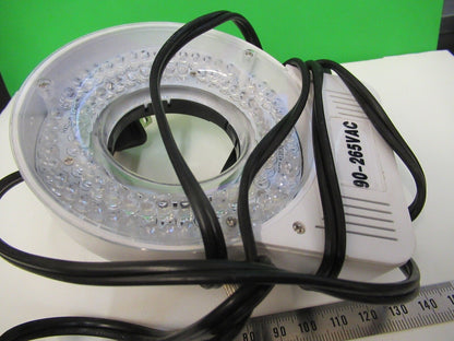 LED RING LAMP STEREO ILLUMINATOR OPTICS MICROSCOPE PART AS PICTURED &15-A-34