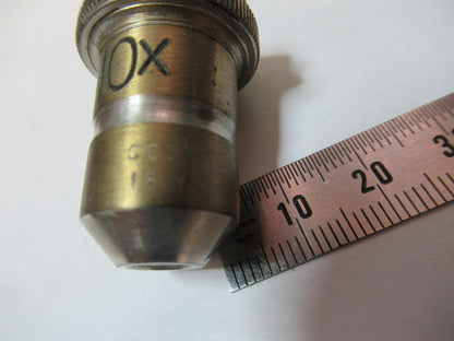 Antique Brass UK Objective 10X Optics Microscope Part