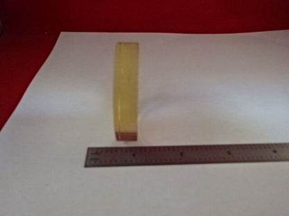 SPECTRA PHYSICS COATED OPTICAL FLAT 2" DIAMETER ZERODUR OPTICS AS IS #E5-A-02