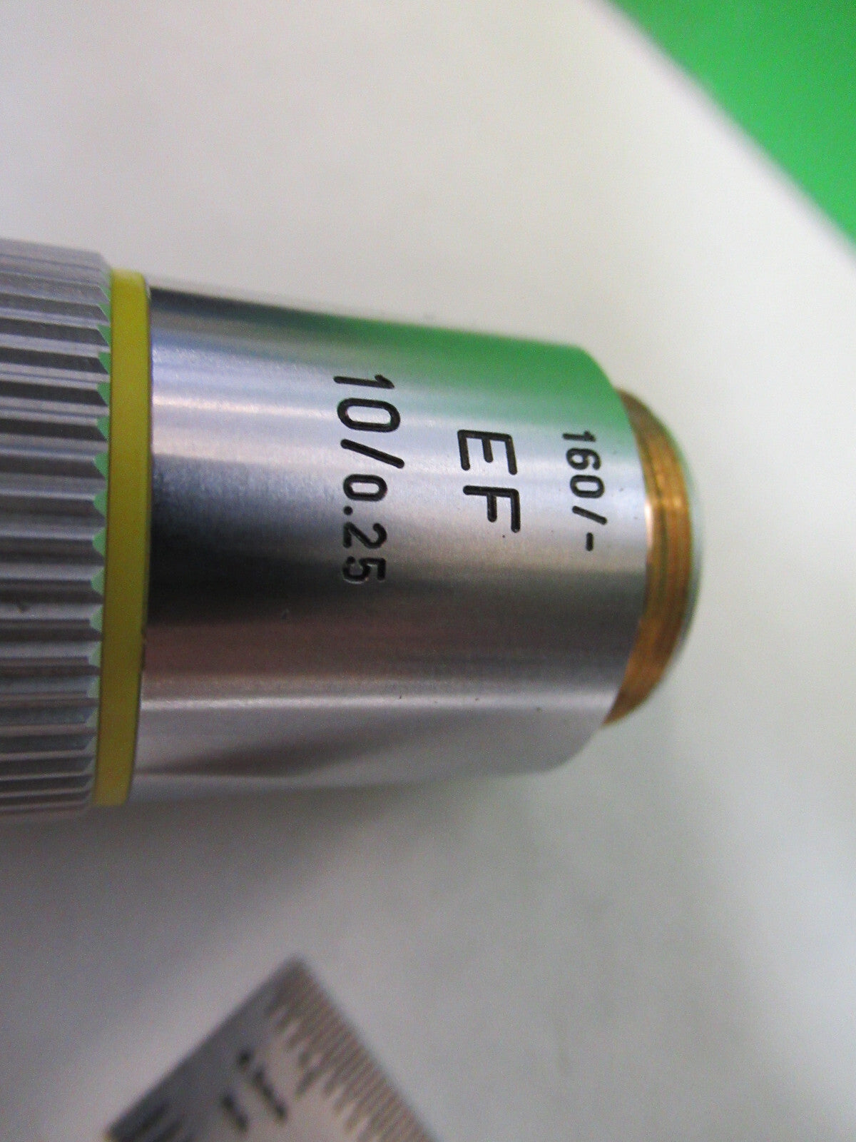 LEITZ GERMANY OBJECTIVE EF 10X /160 MICROSCOPE PART OPTICS AS PICTURED X6-A-82