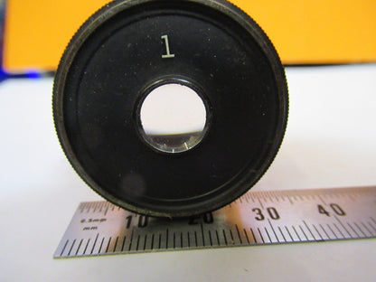 Antique Bausch & Lomb "1" Eyepiece Optics Microscope Part