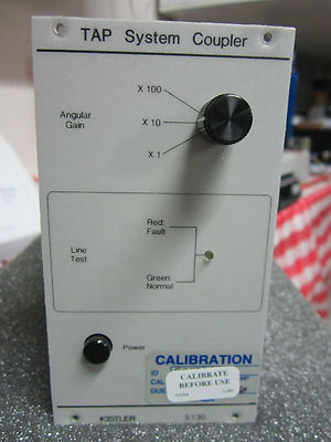 KISTLER 5130 TAP COUPLER AMPLIFIER KIAG SWISS ACCELEROMETER ROTATIONAL