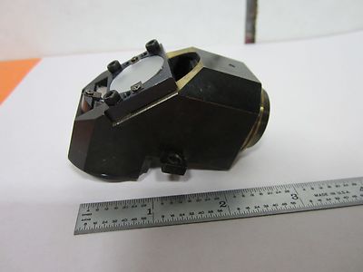 Optical Microscope Ernst Leitz Part Brass Mounted Lens + Mirror Optics