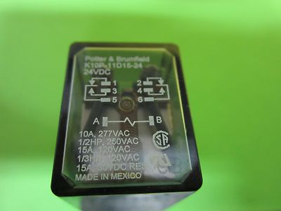 ELECTRIC RELAY POTTER BRUMFIELD K10P-11D15-24 24V BIN#C5-90