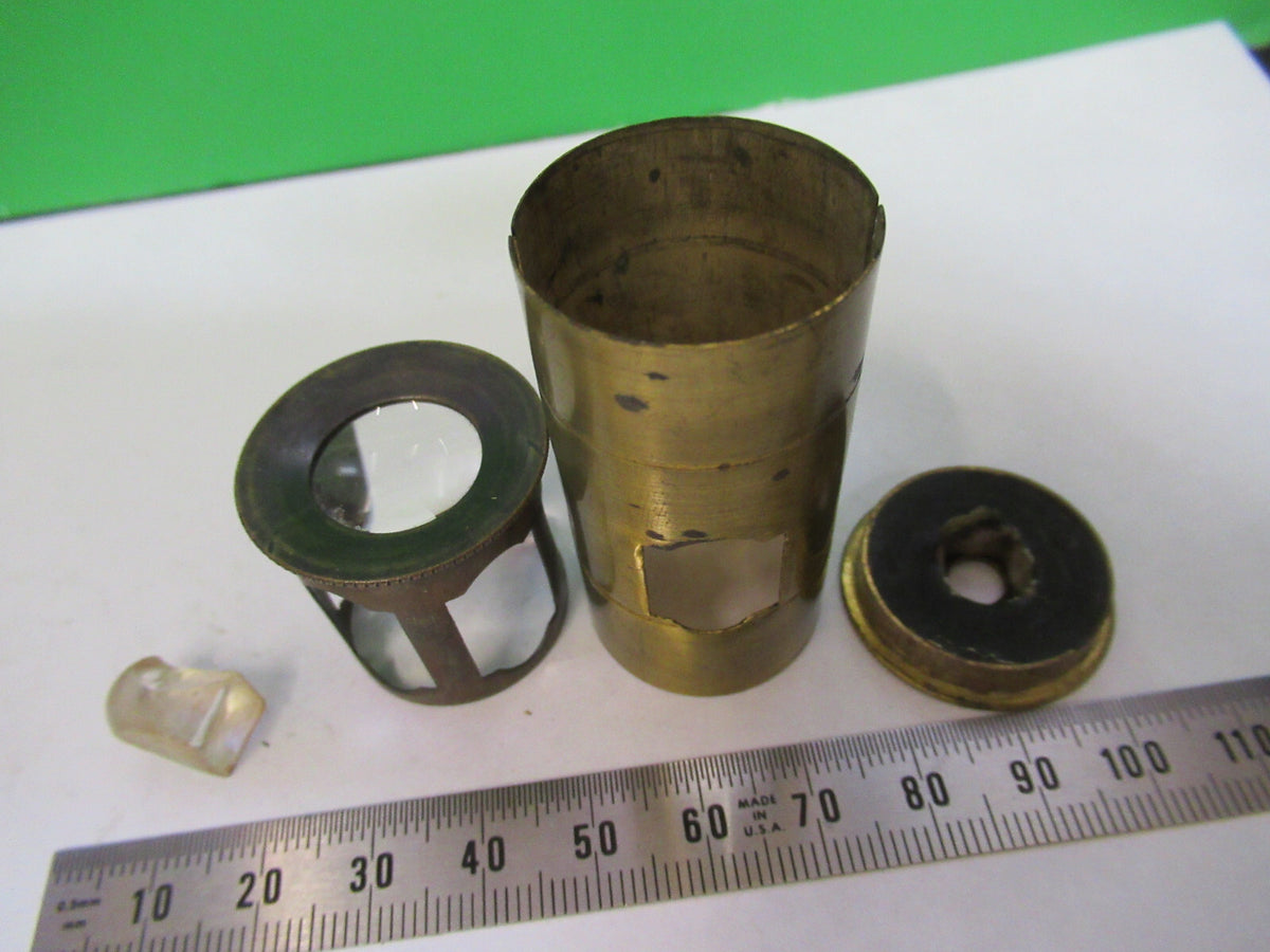 ANTIQUE BRASS PORTABLE ASSEMBLY SEED MICROSCOPE PART AS PICTURED #R9-B-21