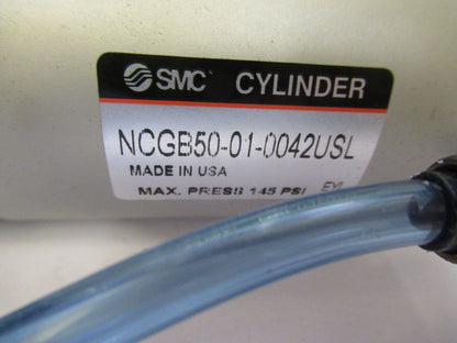 PNEUMATIC AIR SMC JAPAN  NCGB50-01-0042USL CYLINDER AS PICTURED &H2-A-49
