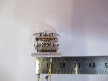 BLILEY ELECTRIC 5 MHz RESONATOR GLASS PKG FREQUENCY CONTROL AS PICTURED &1-DT-99