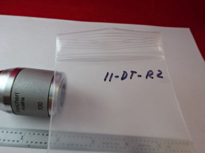 MICROSCOPE PART OBJECTIVE 100X/0.70 REICHERT FLUOR POLYVAR OPTICS AS IS 11-DT-R2