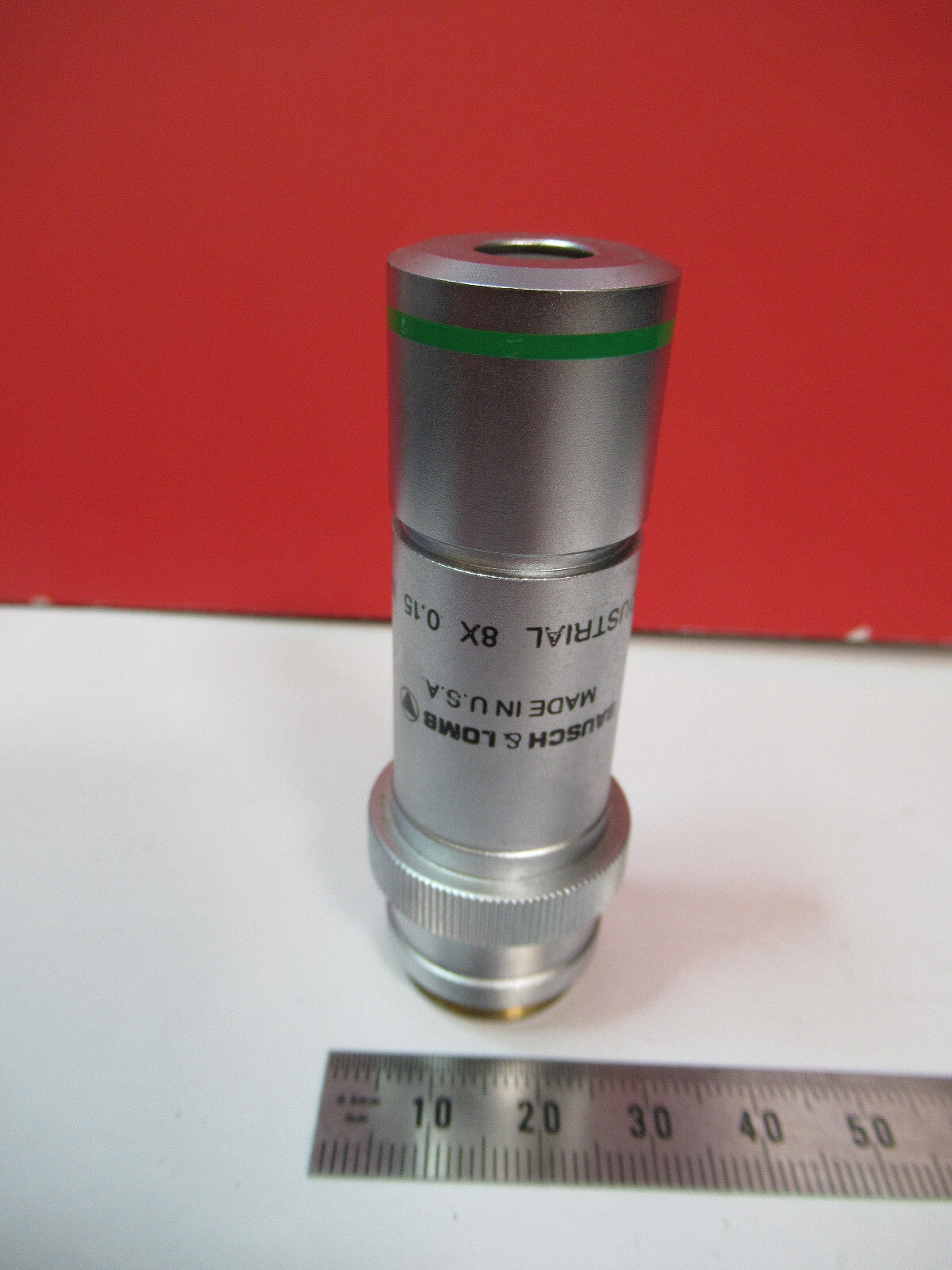Industrial Lwd Bausch & Lomb Objective 8X Microscope Part