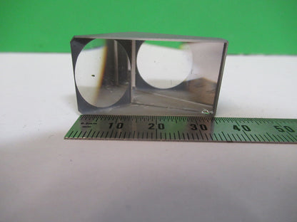 MICROSCOPE PART ZEISS GLASS PRISM HEAD OPTICS AS PICTURED BIN#H2-A-17