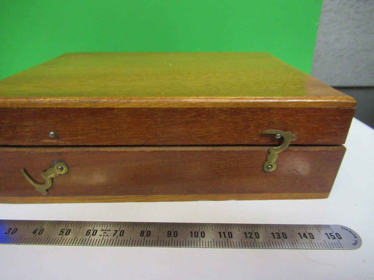 Antique Brass Marine Compass in Wood Cabinet Very Nice
