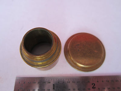 Lot 2 Ea Vintage 1800's Brass Microscope Pieces