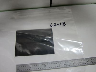 OPTICAL OPAQUE DARK GLASS LASER OPTICS AS IS BIN#L2-18