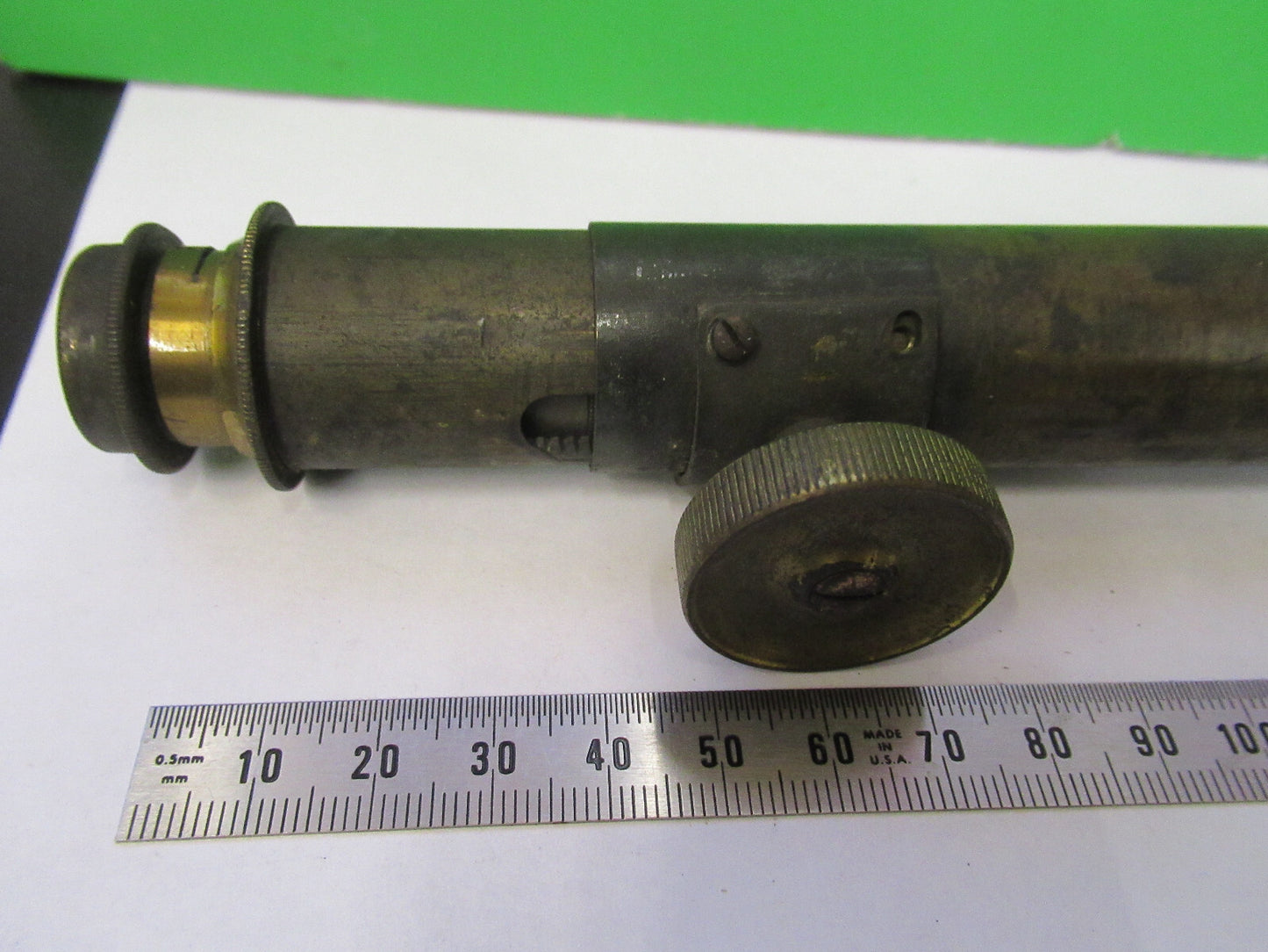 Antique Brass Stage Tubus Unknown Rare Telescope Part