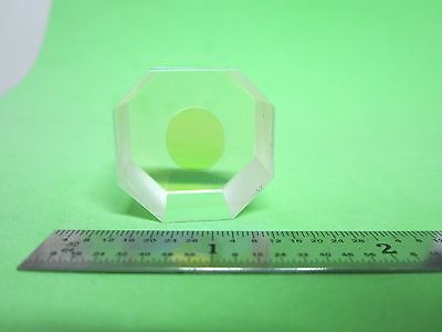 OPTICAL RARE BEAM SPLITTER OCTAGON coated in middle LASER OPTICS BIN#40-87