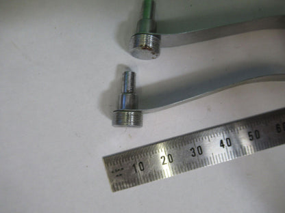 BAUSCH LOMB  PAIR CLIPS STAGE MICROSCOPE PART AS PICTURED #S9-B-67