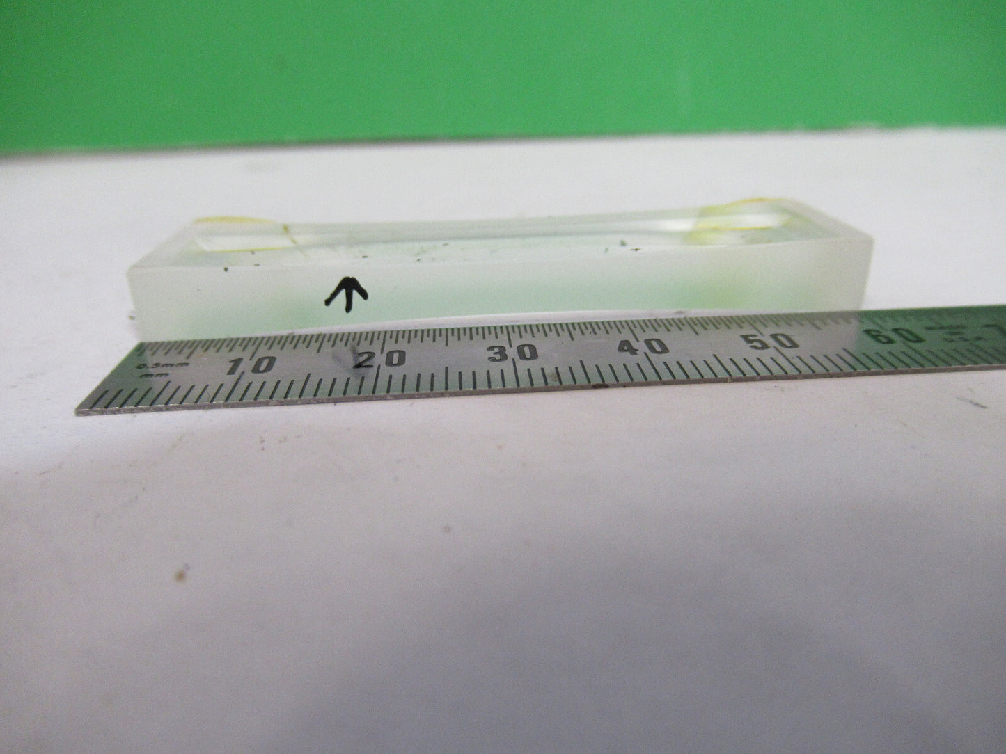 OPTICAL RECTANGULAR LENS OPTICS BI CONCAVE OPTICS  AS PICTURED S7-A-12