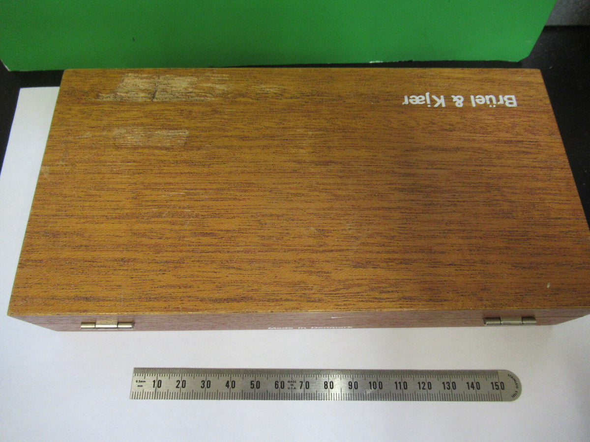 Empty Brüel & Kjær Denmark Mahogany Wood Box Instrument