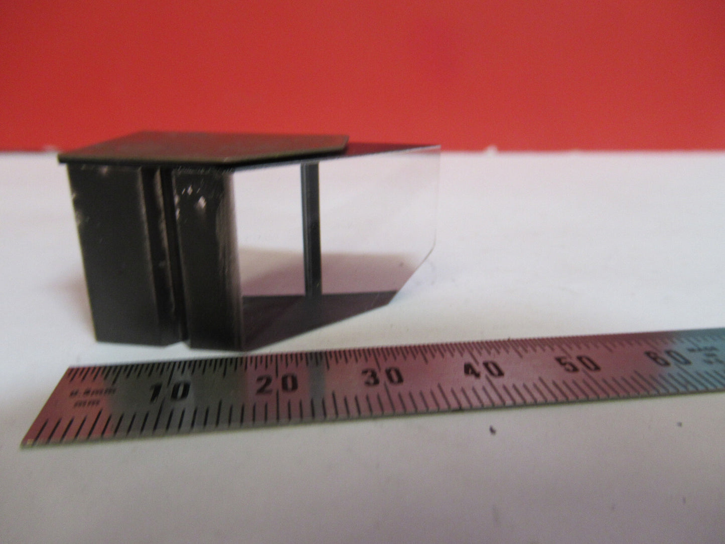 KYOWA JAPAN HEAD GLASS PRISM OPTICS MICROSCOPE PART AS PICTURED T9-A-56