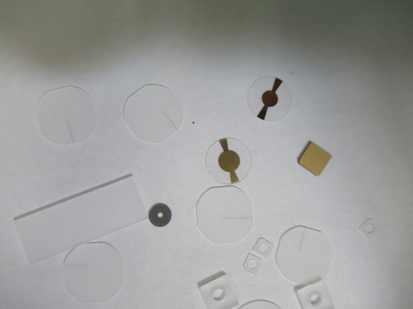 Lot Blanks Piezoelectric Quartz Crystal X-y-cut Gold Coated Piezo Sensor