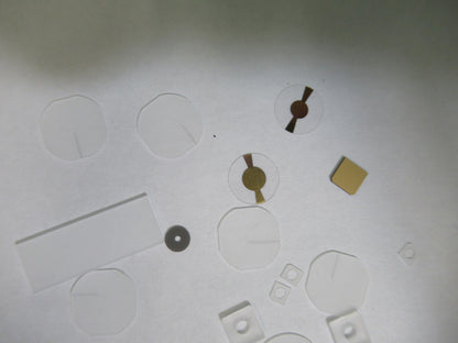 Lot Blanks Piezoelectric Quartz Crystal X-y-cut Gold Coated Piezo Sensor