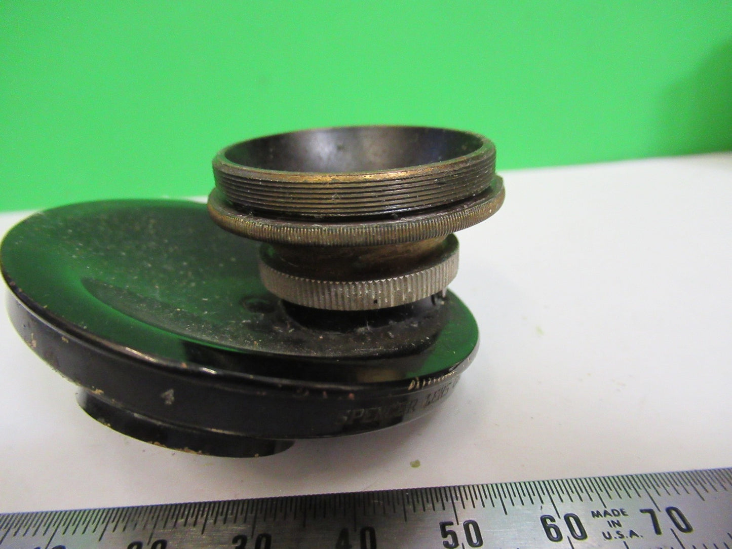 ANTIQUE NOSEPIECE AO SPENCER MICROSCOPE PART AS PICTURED U9-A-36