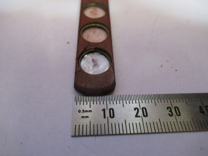 Antique Prepared Slide in Wood Rare UK Microscope Part