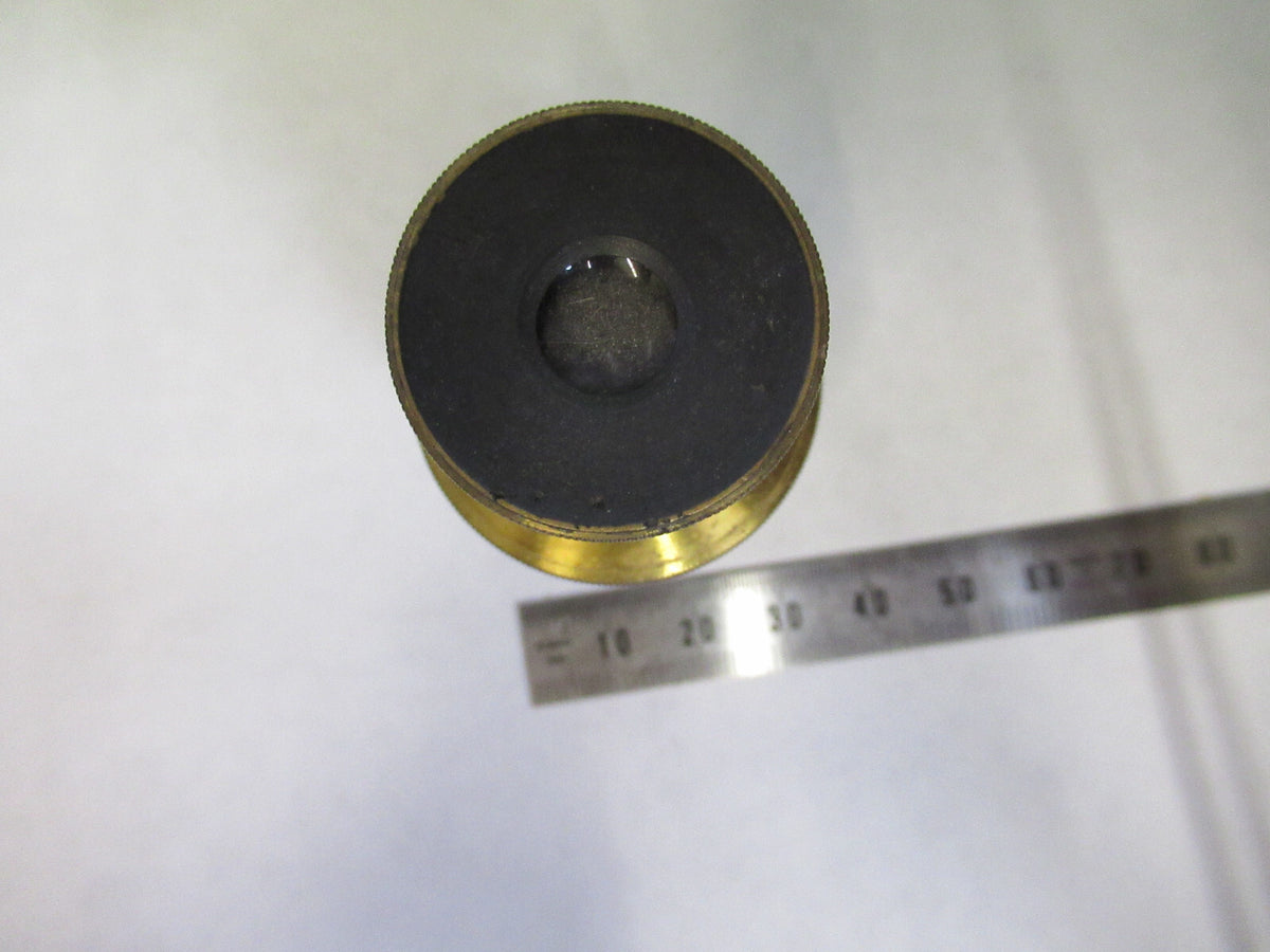 FOR PARTS ANTIQUE LONDON BRASS EYEPIECE LENS MICROSCOPE PART AS PICTURED X6-A-95