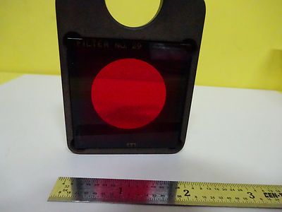 OPTICAL MOUNTED FILTER #29 RED LASER OPTICS AS IS BIN#W8-DC-28