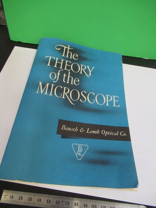 ANTIQUE BAUSCH LOMB 1952 manual theory MICROSCOPE PART AS PICTURED 7-ft-04