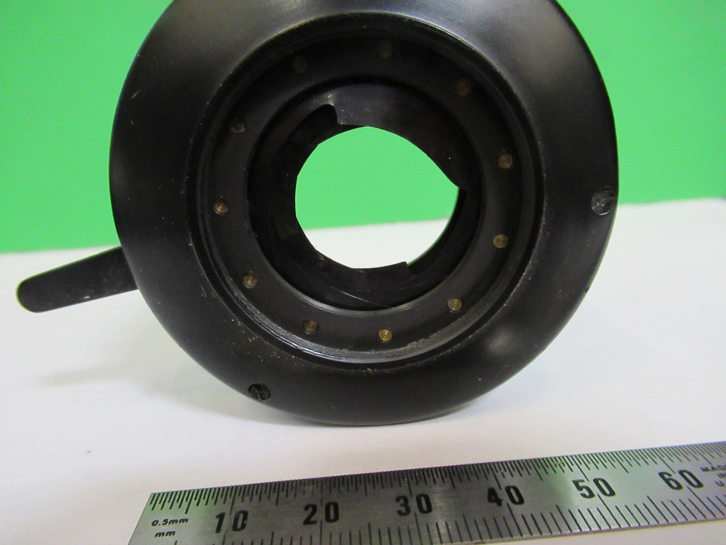 ANTIQUE SPENCER AO CONDENSER IRIS OPTICS MICROSCOPE PART AS PICTURED V1-A-08