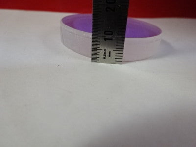 FUSED SILICA OPTICAL FLAT DICHROIC COATED FILTER OPTICS AS PICTURED #5-A-64