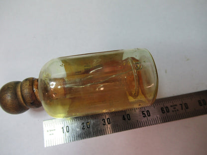 ANTIQUE SPENCER IMMERSION OIL BOTTLE  MICROSCOPE PART AS PICTURED G5-A-14