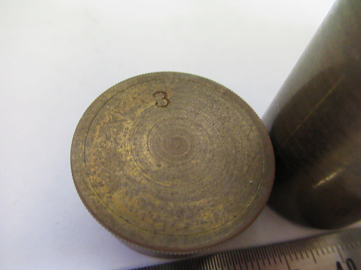 UNKNOWN ANTIQUE BRASS CANISTER OBJECTIVE MICROSCOPE PART AS PICTURED X9-B-35