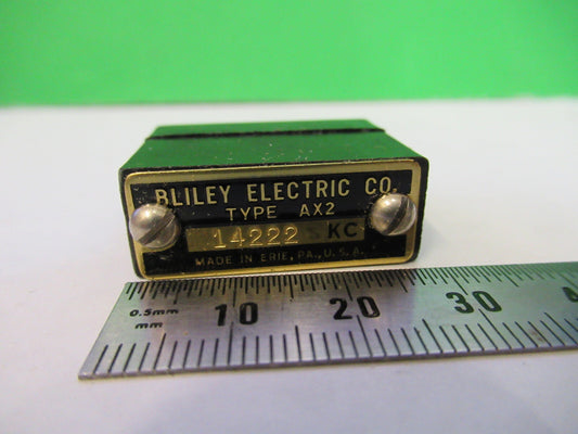Vintage Wwii Bliley Electric Co. Quartz Crystal AX2 14222 Kc Frequency Radio Amateur