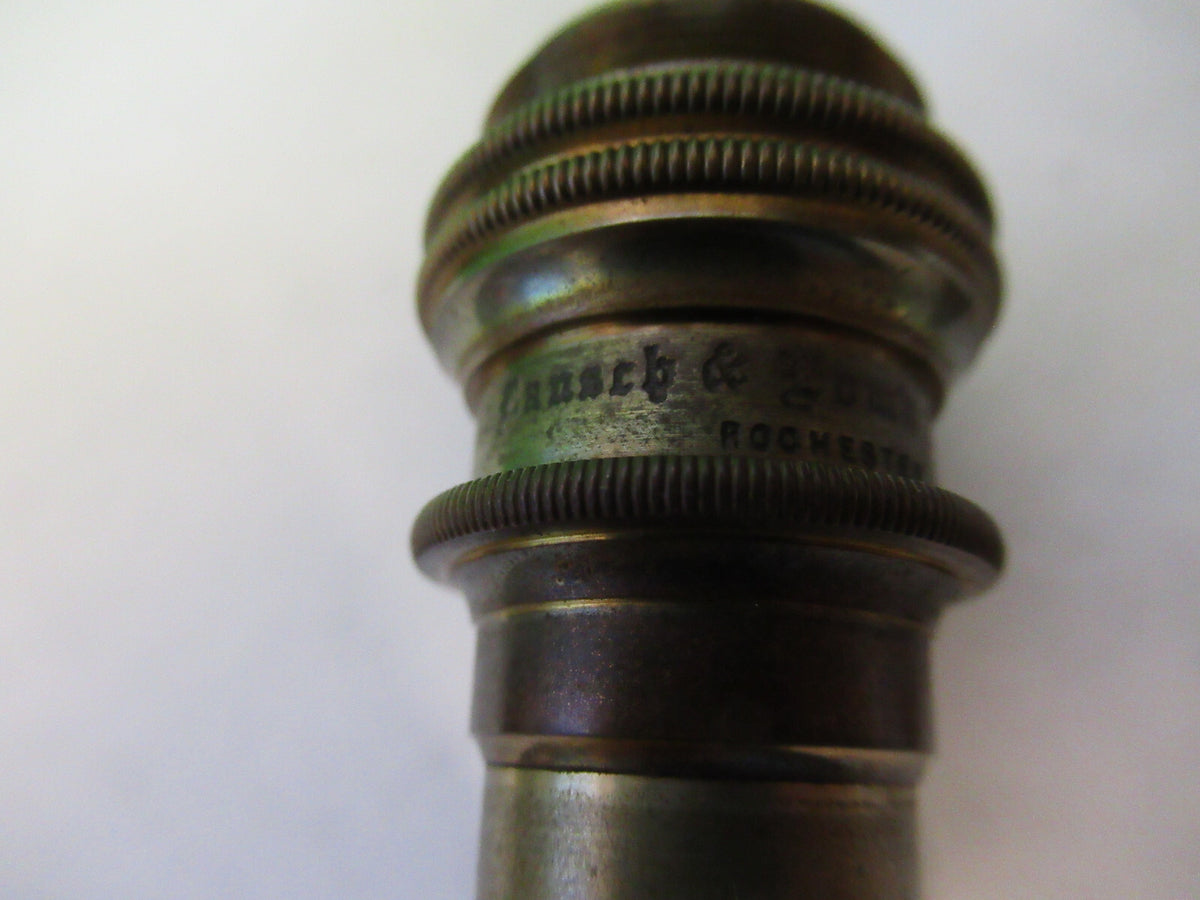 Antique Bausch & Lomb Brass Objective 4mm Microscope Part