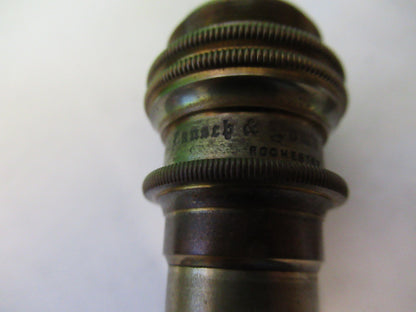 Antique Bausch & Lomb Brass Objective 4mm Microscope Part