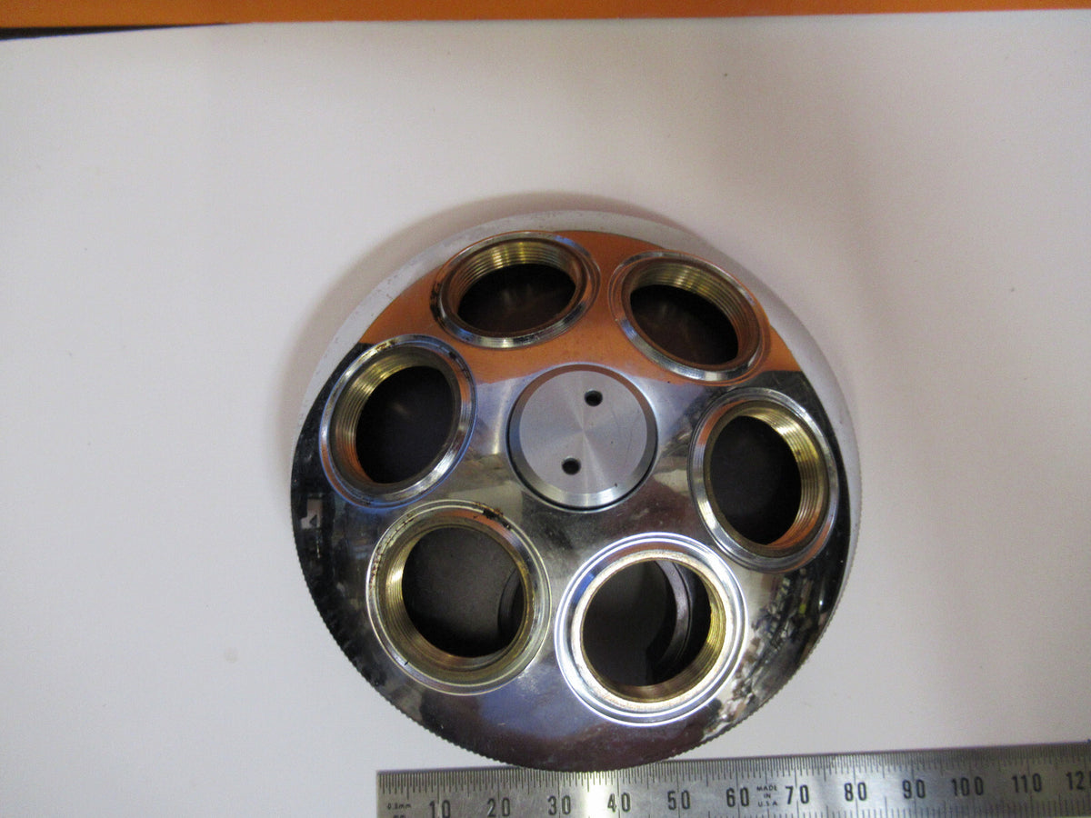 WILD HEERBRUGG SWISS M20 SEXTUPLE NOSEPIECE MICROSCOPE PART AS PICTURED Y2-A-10